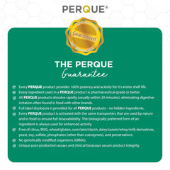PERQUE Bone Guard Forte bottle with water suggests easy daily intake.