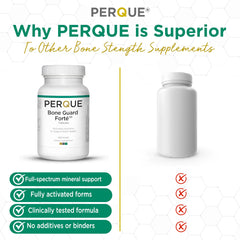 PERQUE Bone Guard Forte lifestyle shot for daily wellness routine.