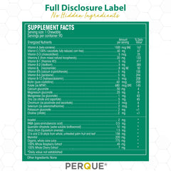 PERQUE Life Guard chewables dispensing-scene for easy grab on busy mornings.