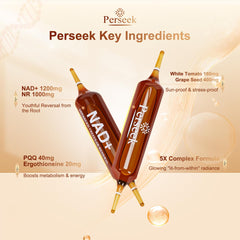 Morning routine scene with Perseek NAD+ vial for daily energy