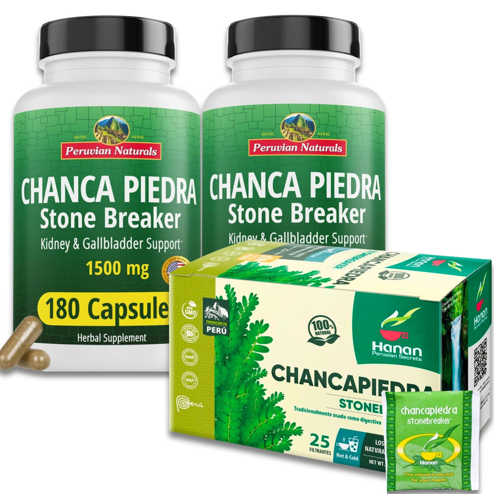 Peruvian Naturals Chanca Piedra capsules bottle for daily wellness support