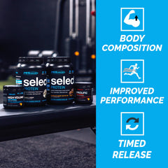 PEScience Select nutrition facts panel highlighting protein and carb counts