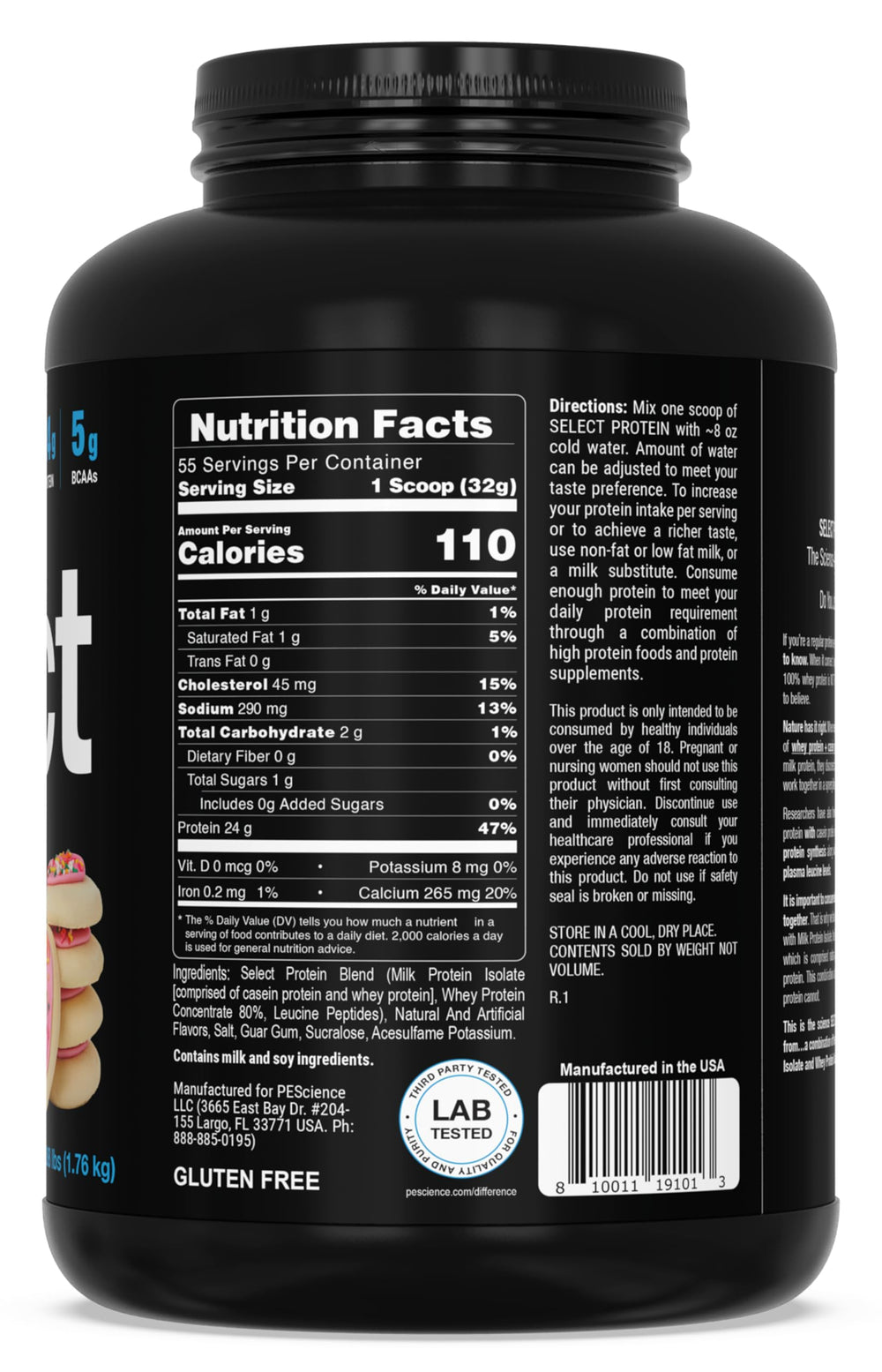 PEScience Select shaker cup with frothy shake and powder residue