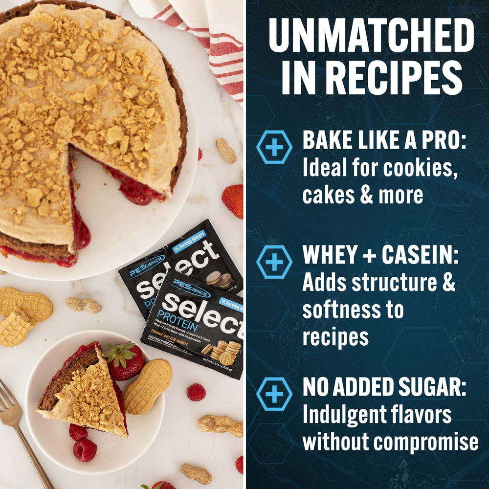 PEScience Select Pumpkin Pie nutrition panel highlights 24g protein per serving.