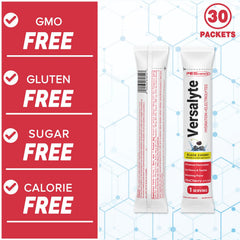 PEScience Versalyte label highlighting electrolytes and zero sugar.