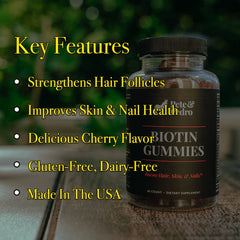 Pete and Pedro BIOTIN Gummies bite-size chews offer easy daily intake for hair and nails.