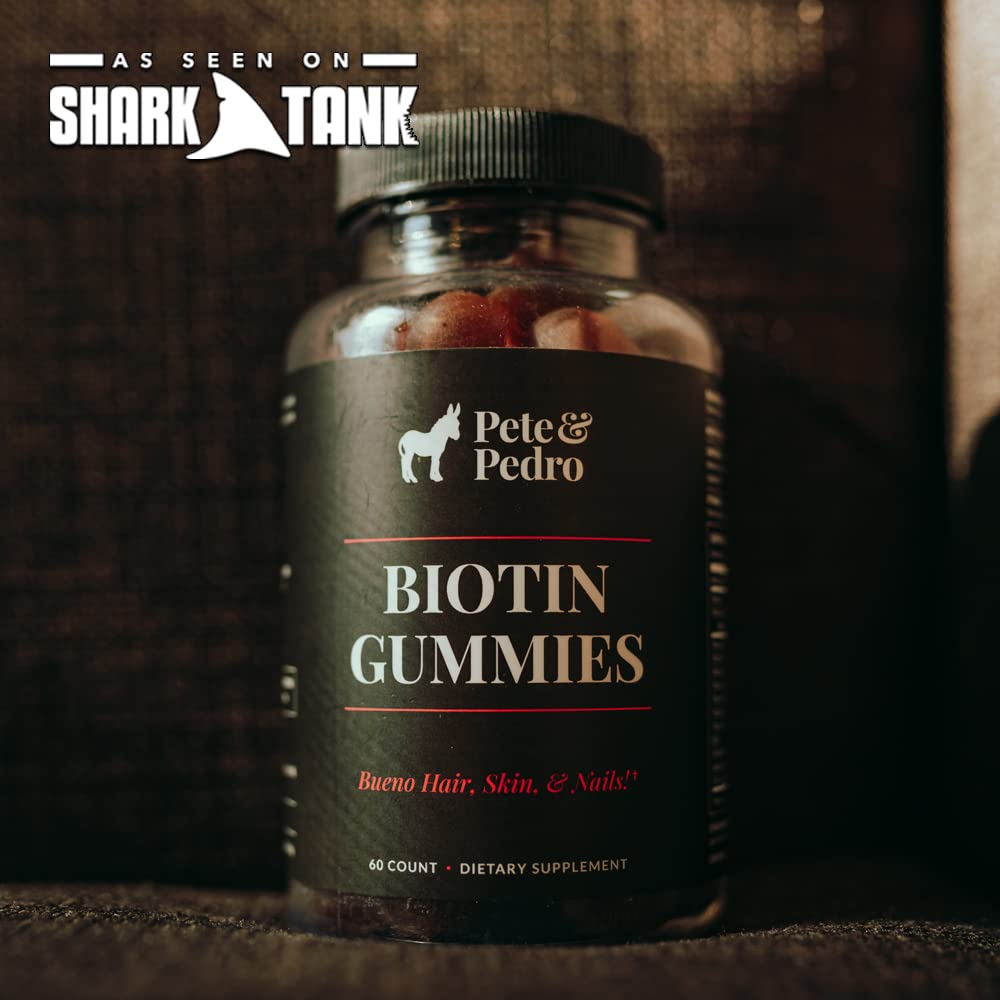 Pete and Pedro BIOTIN Gummies vegan-friendly packaging appeals to vegetarian customers.