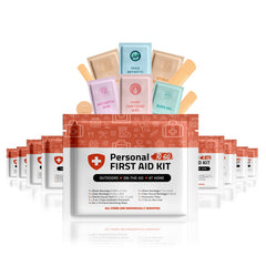 pH Advantage Personal First Aid Kit contents neatly organized for quick access.
