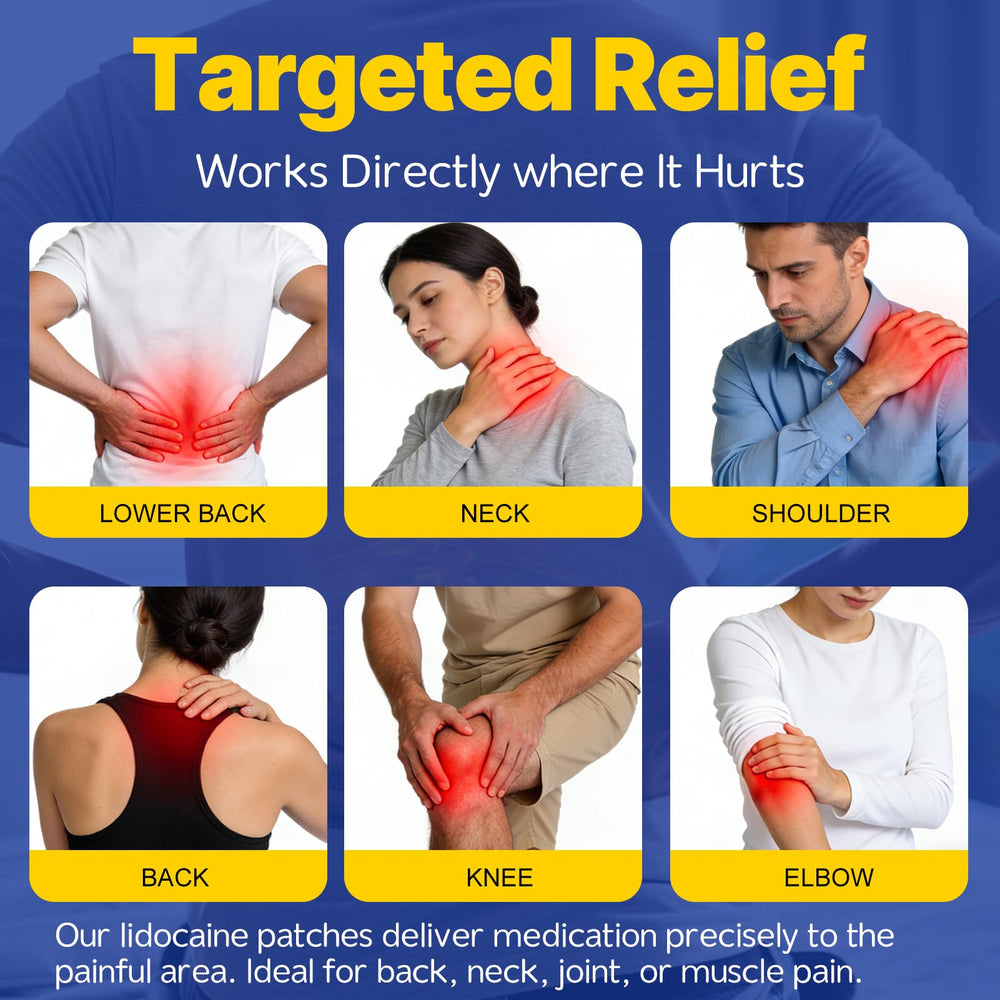 Pharmacy Choice lidocaine patches for shoulder provide flexible adhesion for comfortable, targeted relief.