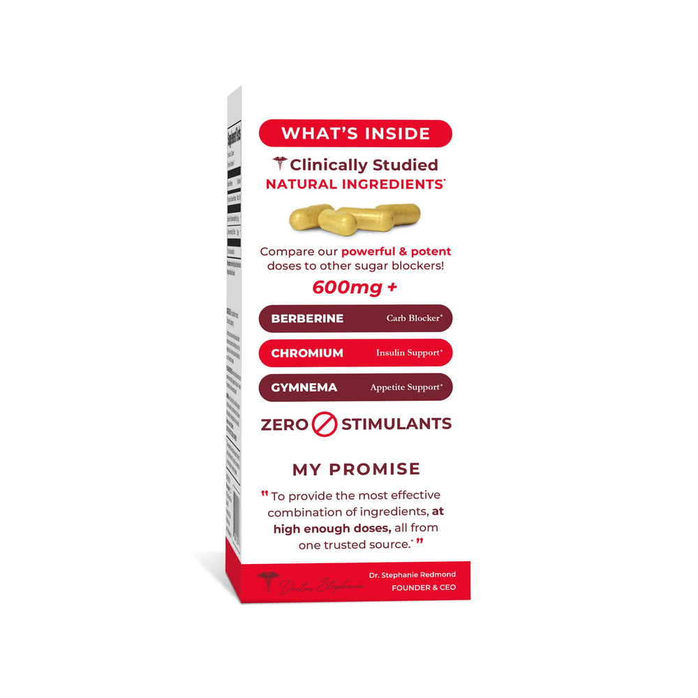 Nutrition label indicates 500 mg Berberine per serving.