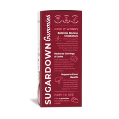 Pharmaganics SugarDown Gummies apple pie flavor close-up for keto-friendly snacking