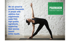 PHARMAKON reduced-odor packaging for discreet daily use.
