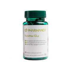Pharmanex ReishiMax GLp bottle front view for daily immune support.