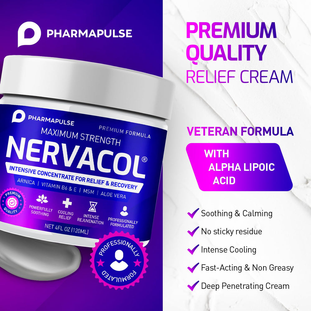 Pharmapulse Neuropathy Cream on hands shows cooling and soothing daily use.
