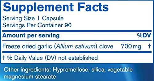 Pharmax Garlic Freeze Dried packaging on shelf for easy purchase.