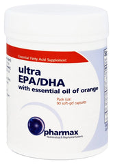 Pharmax Ultra EPA/DHA softgels close-up for daily omega-3 intake