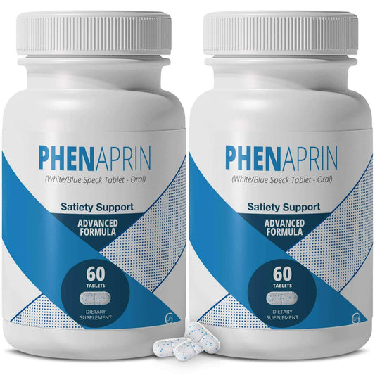 PhenAprin bottle front view for appetite control and daily energy support.