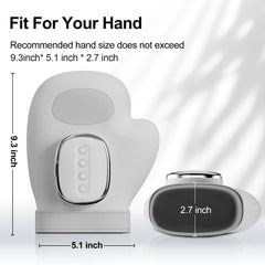 Phenitech hand massager in use for hand relaxation
