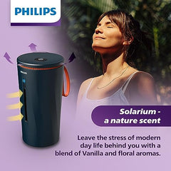 Philips OlfaPure 7300 vanilla note with bergamot blend enhances mood during drives.