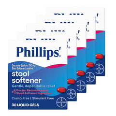Phillips' Stool Softener bottle for gentle, comfortable relief.