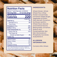 Phoros Protein Pancake Mix Cinnamon batter pour shows quick, easy prep