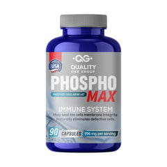 Phosphomax bottle front view highlighting immune-support formulation.