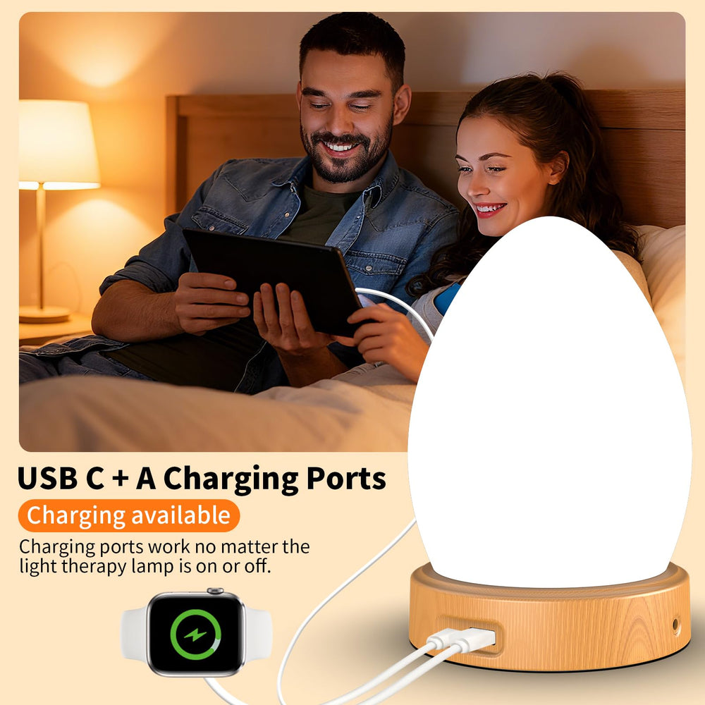 Phylosal lamp USB-C port charges devices while in use