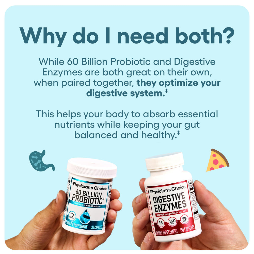 Physician's CHOICE bundle capsules on shelf demonstrates simple daily routine.