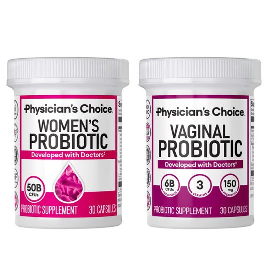 Physician's CHOICE Feminine Power Duo bundle bottle shot for daily feminine health support.