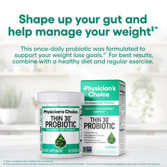 Physician's CHOICE bottle highlighting green tea extract for metabolism support.