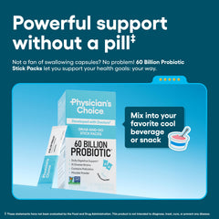Physician's Choice ten-strain probiotic blend with prebiotics supports gut balance.