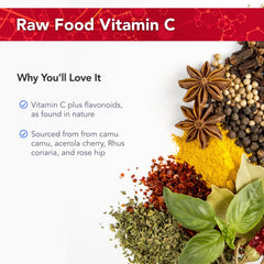 Physician's Strength Power-C raw fruit blend jars demonstrating natural vitamin C source.