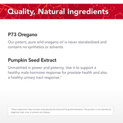 Image of ProstaPower ingredients featuring wild herbs and pumpkin seed oil