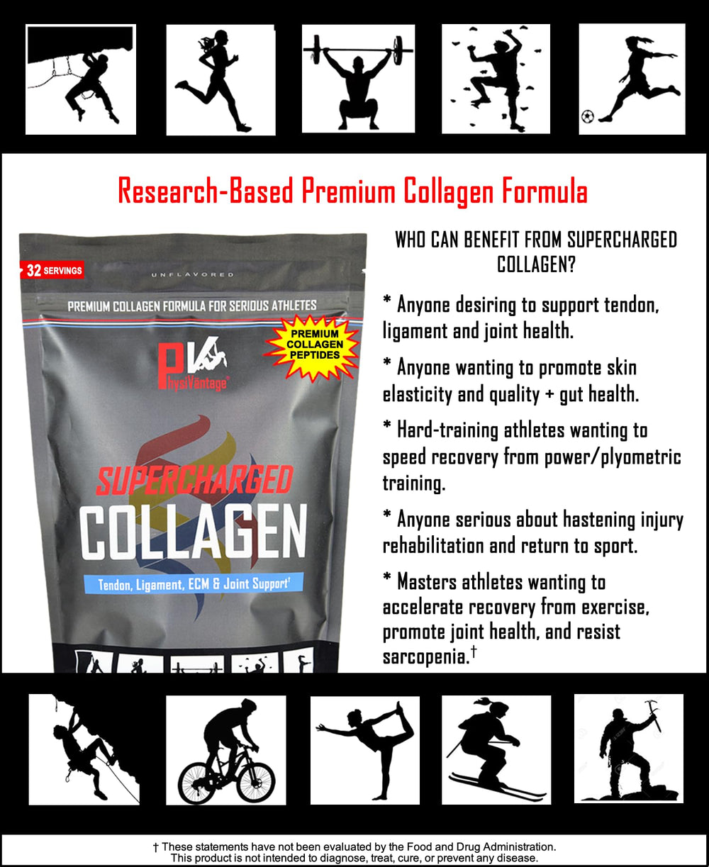 PhysiVantage Supercharged Collagen Peptides Vanilla cup demonstrates easy mixing in beverages.