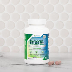 Phytage Labs Bladder Relief 911 capsules for discreet everyday comfort.