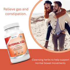 Capsules close-up showing natural laxative support from Phytage Labs Internal 911.