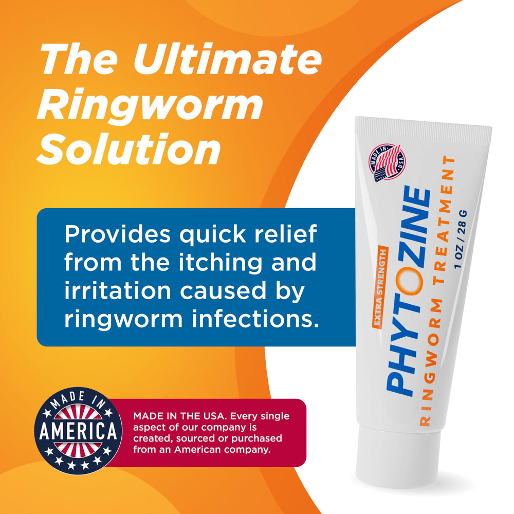 PHYTOZINE anti-fungal cream tube application for easy daily use and comfort.