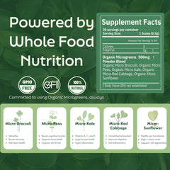 PICK'D POWDERS Organic broccoli sprouts highlight antioxidant-rich microgreens.