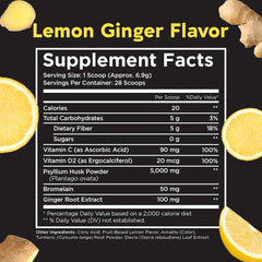 Pinch Vitamin C and D with Bromelain label highlighting added digestive support