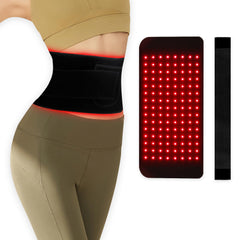 Pinfriy 120 LED belt close-up shows 660nm and 850nm beads for targeted sessions