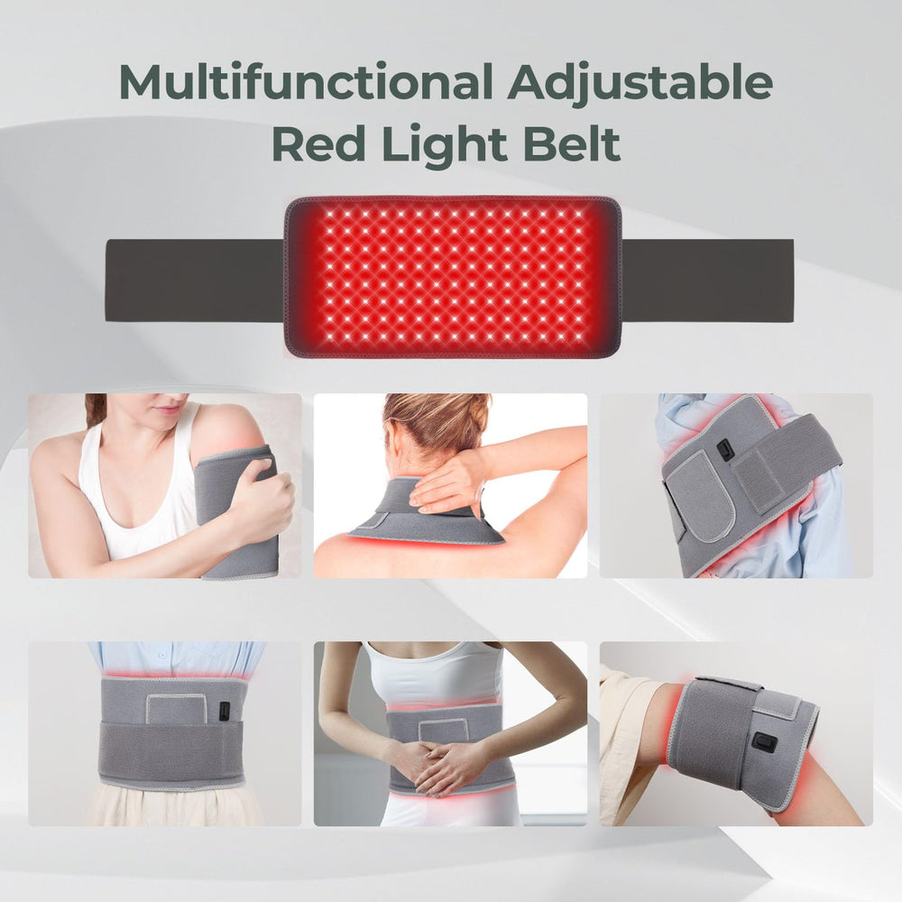 Pinfriy Red Light Belt vibration supports deeper relaxation during sessions.