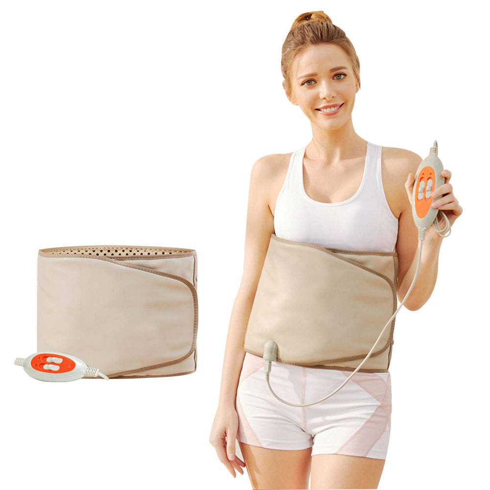 PINJAZE electric slimming belt wrapped around the waist with 360° heating for targeted warmth.