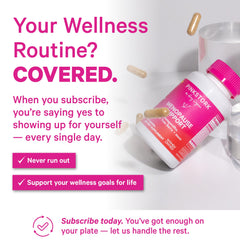 Pink Stork Menopause weight-management bottle highlights potential appetite balance