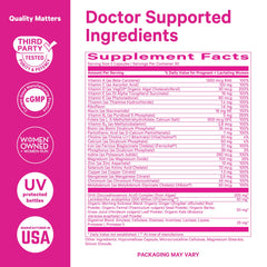 Pink Stork Prenatal probiotic capsules highlighting gut support benefits