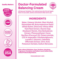 Key botanicals: Wild Yam, Aloe, Shea Butter, Soybean Sterols