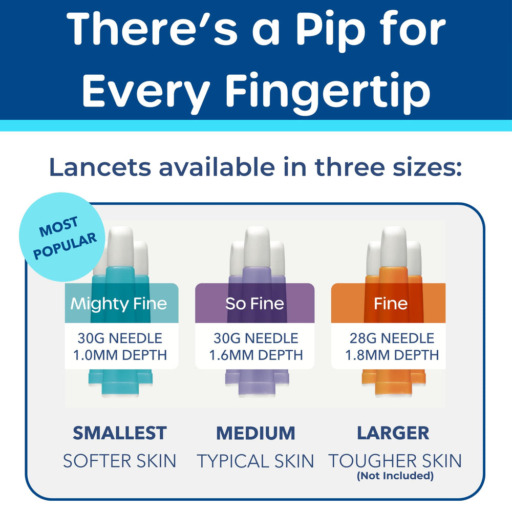 Pip blood sample collection guide supports simple testing at home.