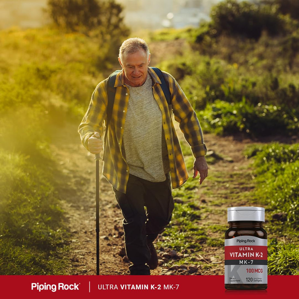 Piping Rock bottle displayed on desk for easy everyday supplementation.