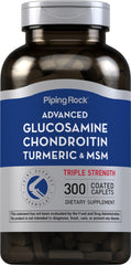 Piping Rock glucosamine chondroitin msm turmeric bottle for daily joint-support use.