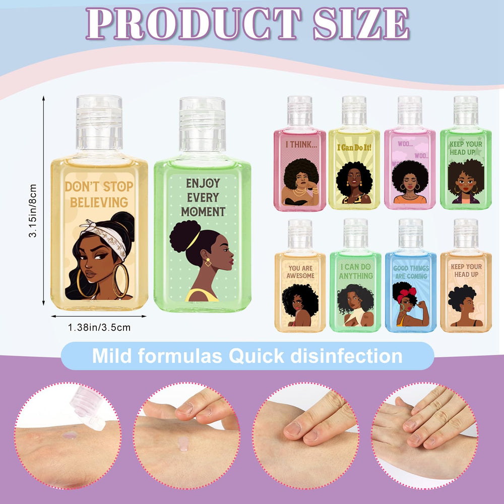 Piuaeue Black Girl mini sanitizer design 02 – colorful artwork and quick refresh