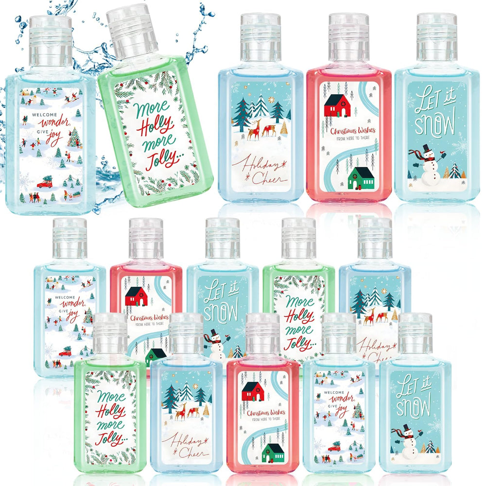 Piuaeue Christmas hand sanitizers with Bible verse bottles for gifts and celebrations.